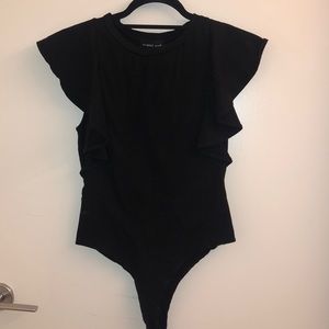 ruffle detail bodysuit